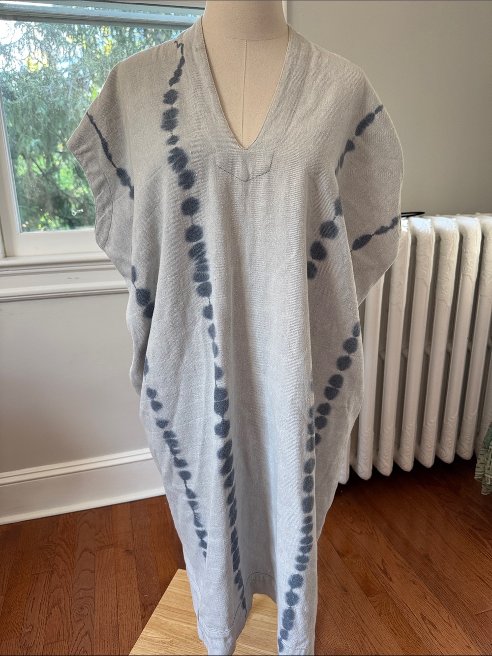 Atelier Delphine cotton Tie-Dye V-Neck Dress
